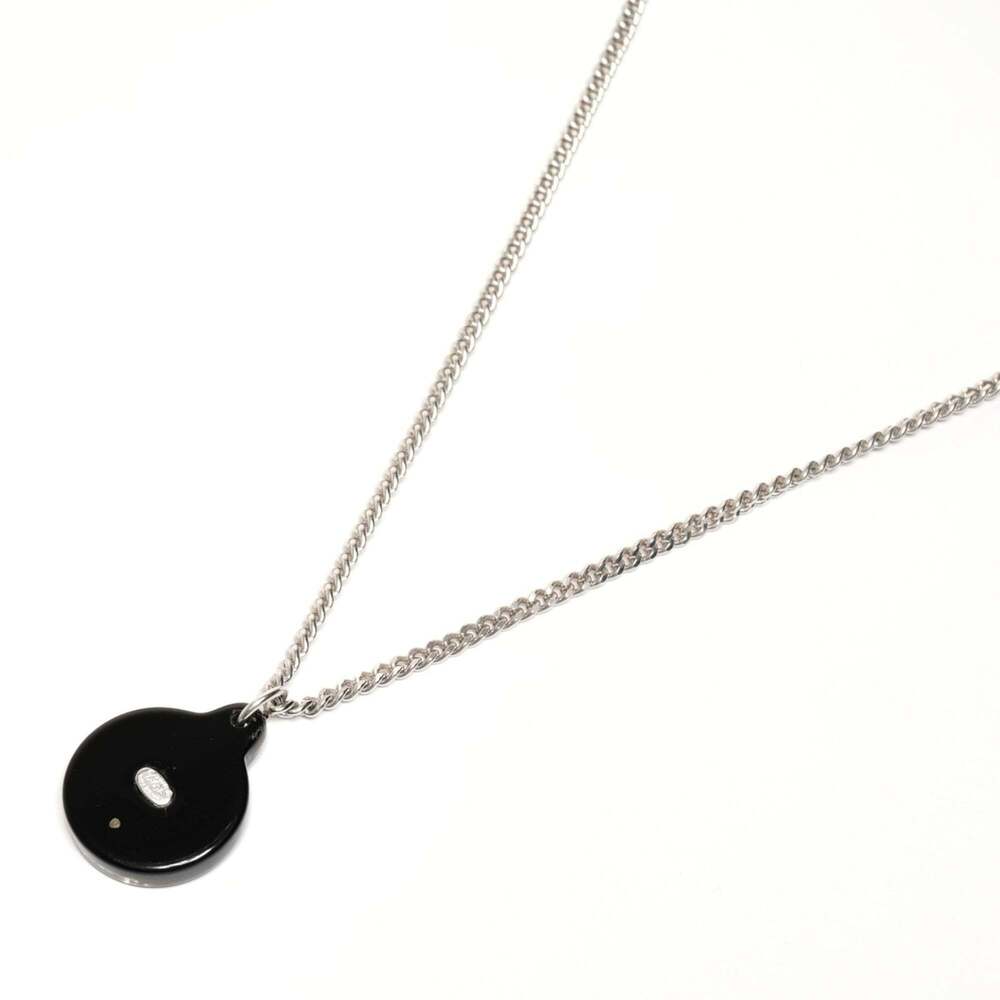 CHANEL Authentic Silver Logo Necklace - Picture 8 of 8